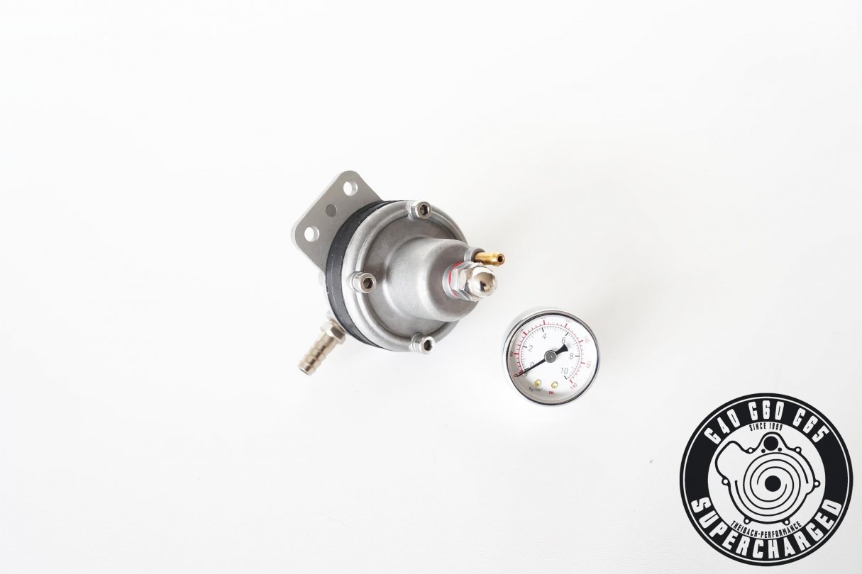 adjustable fuel pressure regulator + pressure gauge