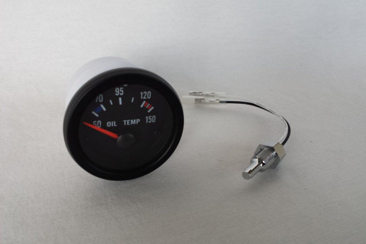 Oil temperature display