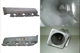 Intake manifold VR6 Turbo - short version, with lateral outlet for old throttle valve