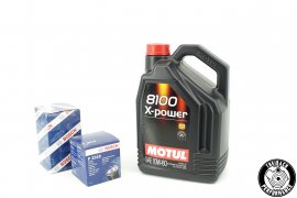 Motul X-power 10W-60 Engine Oil - 5 Liters + Oil Filter for G40 / G60