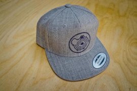 Snapback cap in grey with G-Lader logo