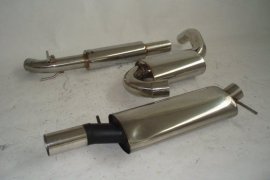 exhaust system FMS VW Corrado G60, VR6, 16V, 8V - 76mm stainless steel