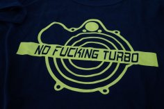 T-shirt men NO FUCKING TURBO in black