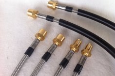 Steel braided brake lines Golf 5 (all models except GTI, R32 and 4Motion)