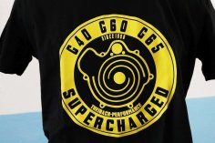 T-shirt men G40 G60 G65 Loader / G-Lader retro look - black with yellow print